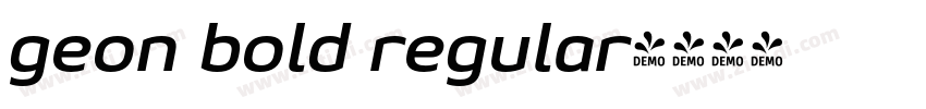 geon bold regular字体转换